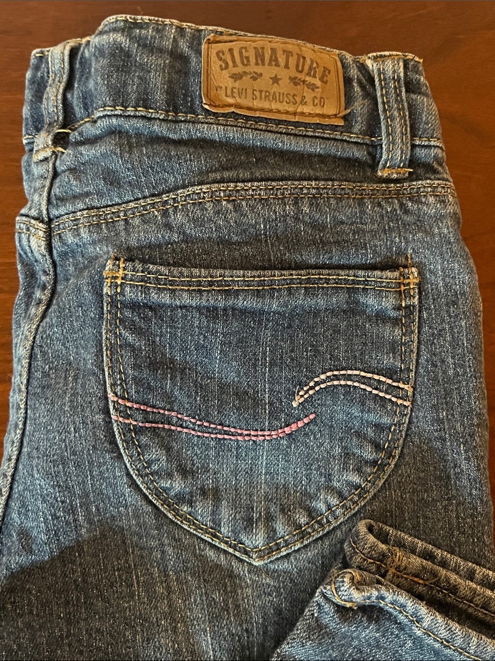 Levi's Girls longer length denim shorts